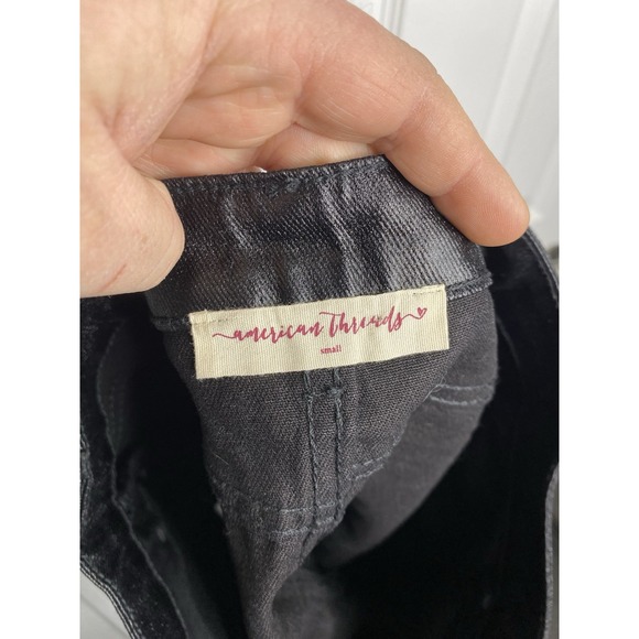 American‎ Threads Women's Glossy Goth Grunge  Skirt Black Size Small - Picture 6 of 7